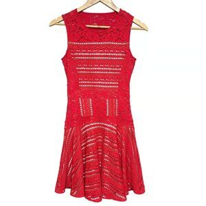 BCBG MAXAZRIA Jalina Crochet Lace Dress